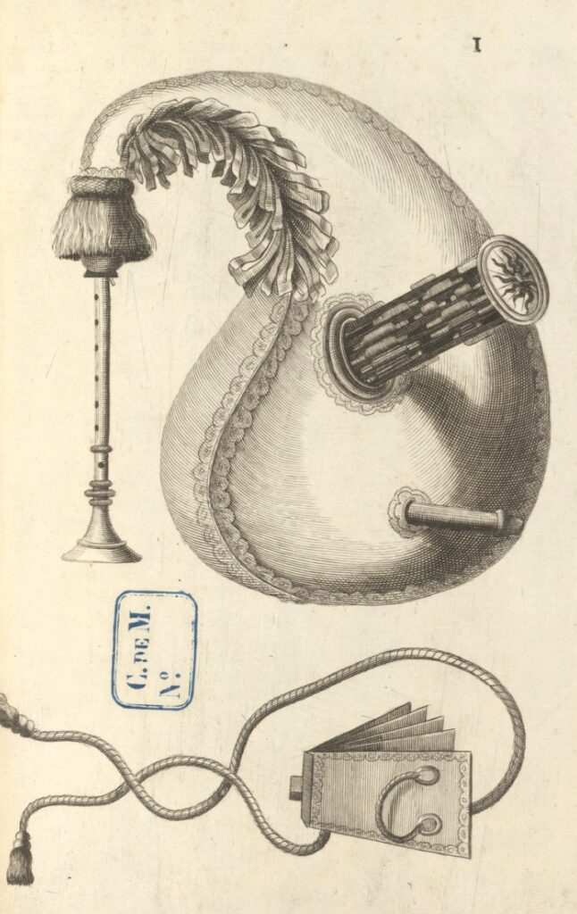 Bagpipes of the world - an illustration of the baroque musette