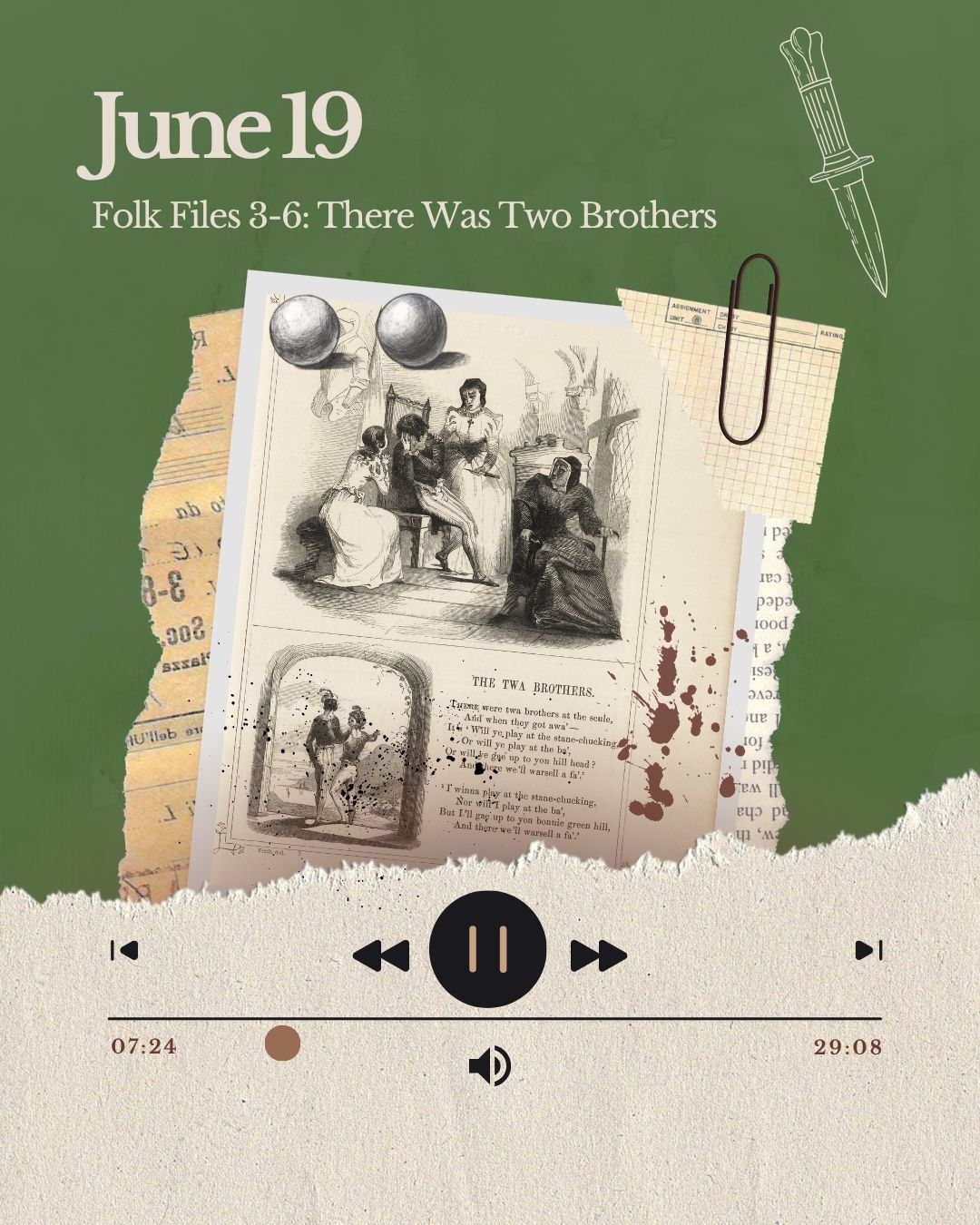 Announcement image for the Two Brothers Folk Files episode