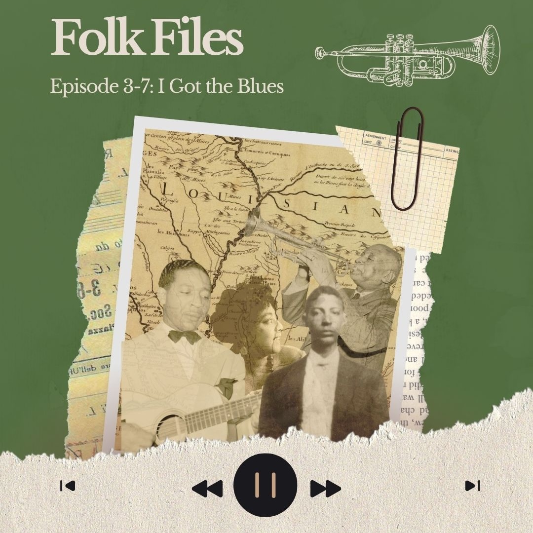 Episode art for the Folk Files episode about the origin of the Blues
